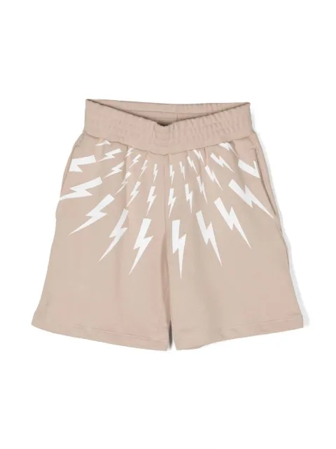 Neil Barrett Kids logo-print track shorts 