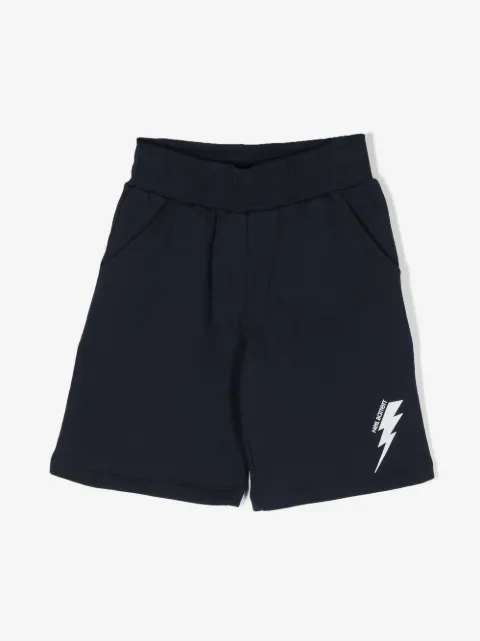 Neil Barrett Kids logo-print shorts