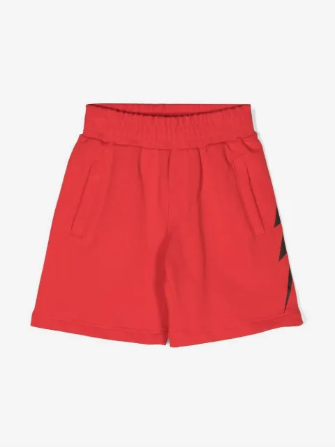 Neil Barrett Kids lightening-print shorts