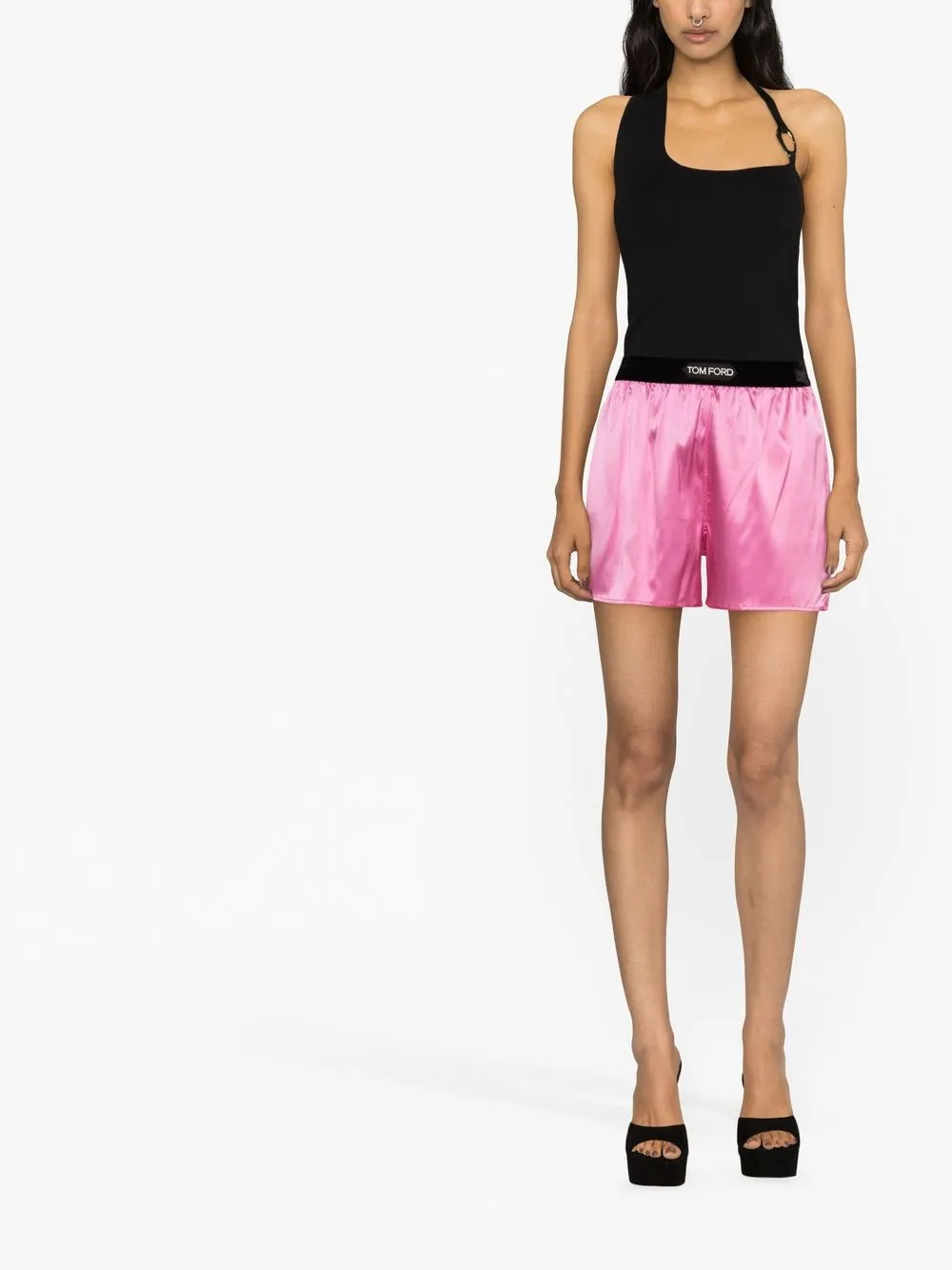TOM FORD Shorts met logoband - Roze