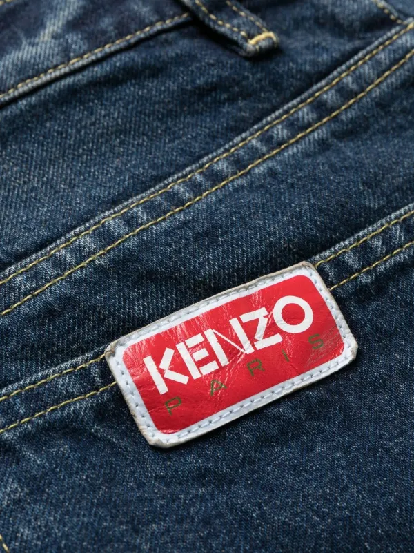 Kenzo Jeans Rectos Con Tiro Medio Farfetch