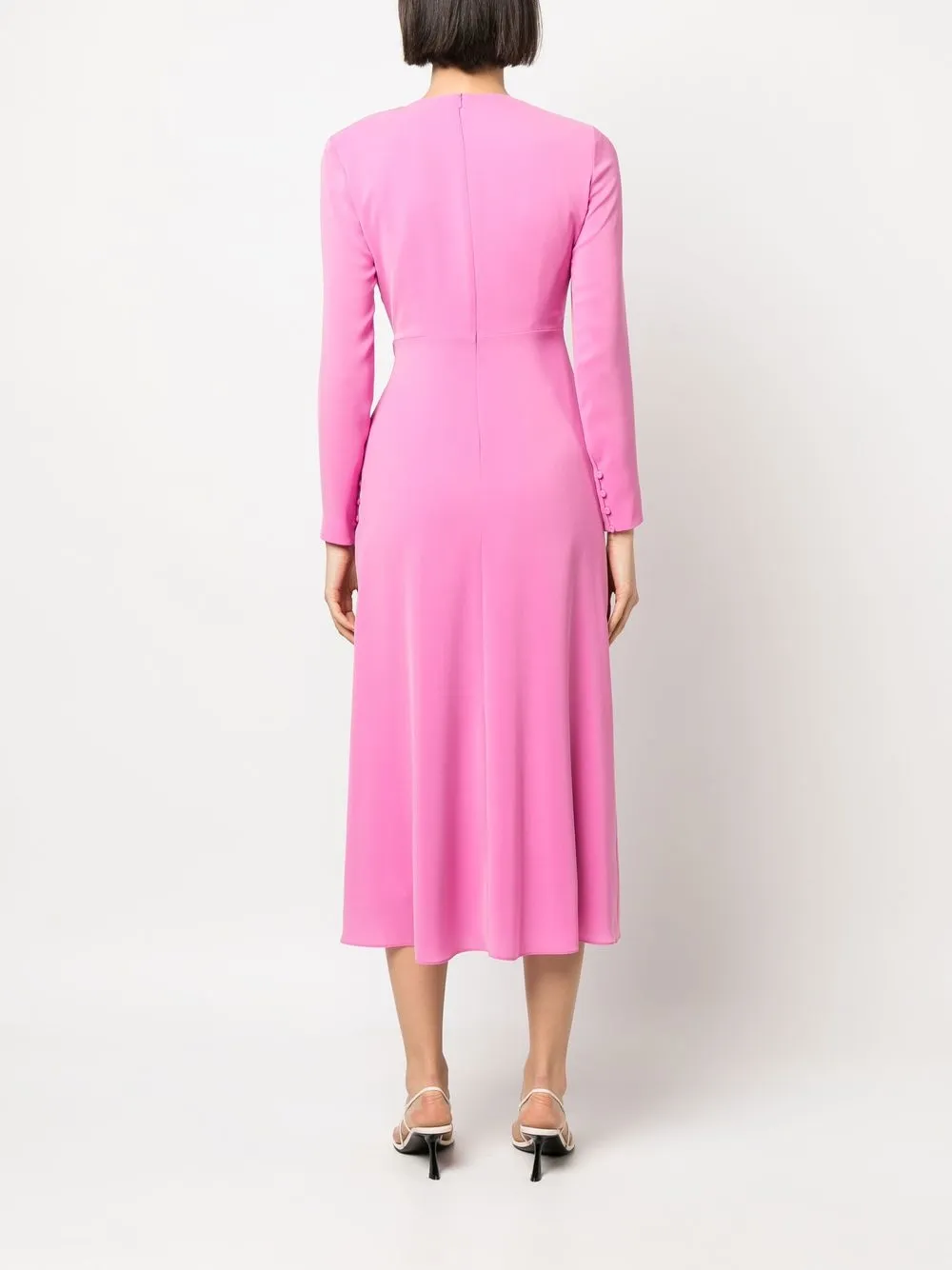 Max Mara Midi-jurk met geknoopt detail Roze