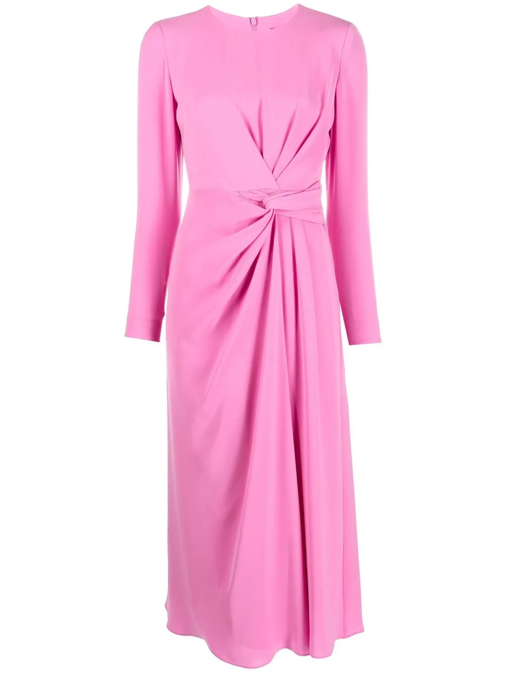 Max Mara Midi-jurk met geknoopt detail Roze