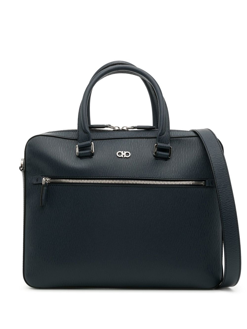 Ferragamo Gancini Leather Business Bag - Farfetch