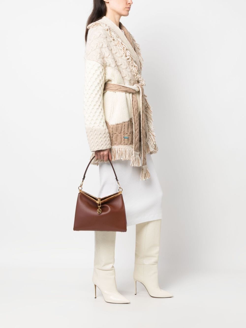 Beige ETRO MINI VELA SHOULDER BAG (1P0552192800)