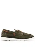 Moma suede boat shoes - Green