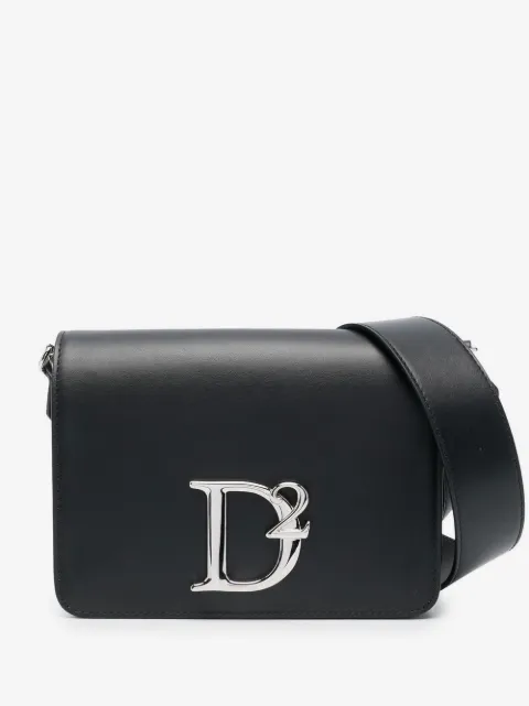 DSQUARED2 bolsa crossbody con placa del logo