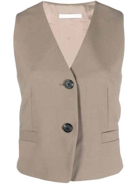 helmut lang 塔士多镂空马甲