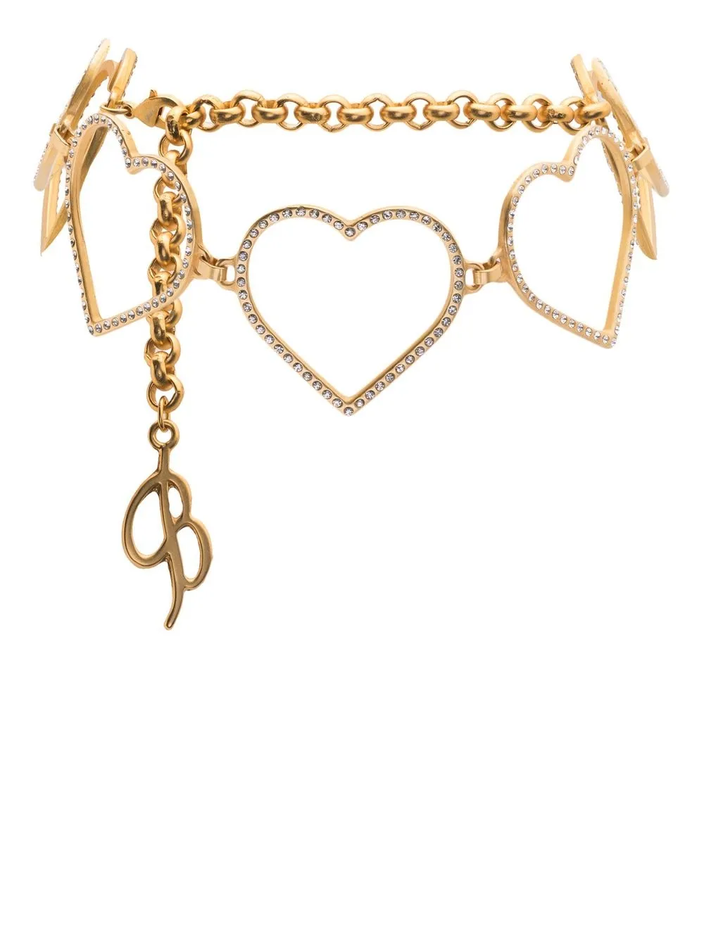 

Blumarine heart-chocker necklace - Gold