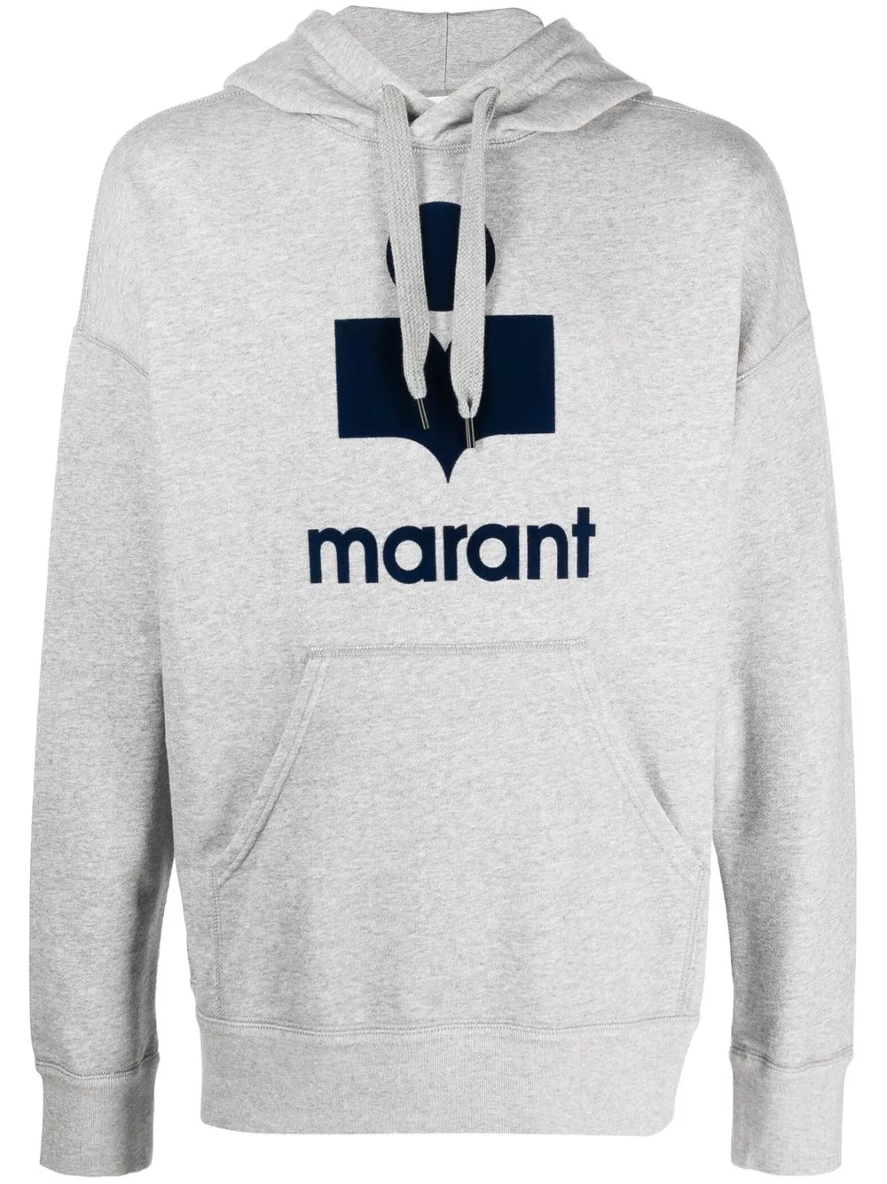 

Isabel Marant Miley logo-print hoodie - Grey