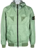 Stone Island logo-patch lightweight jacket - Green