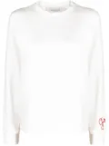 Golden Goose logo-patch crew-neck sweatshirt - White