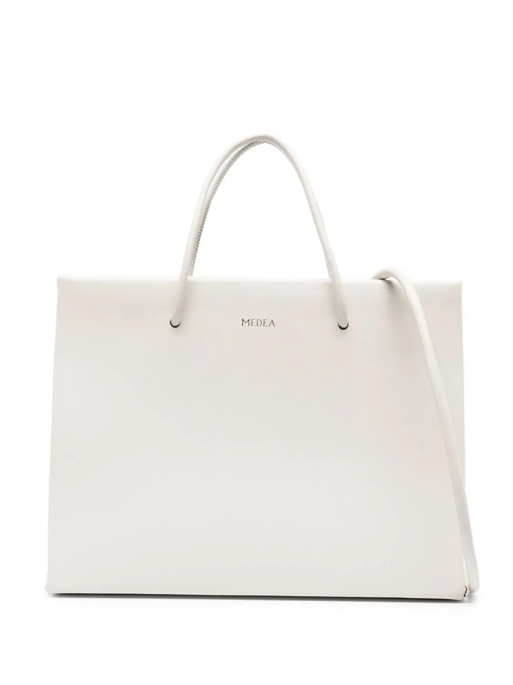 

Medea logo-stamp tote bag - White