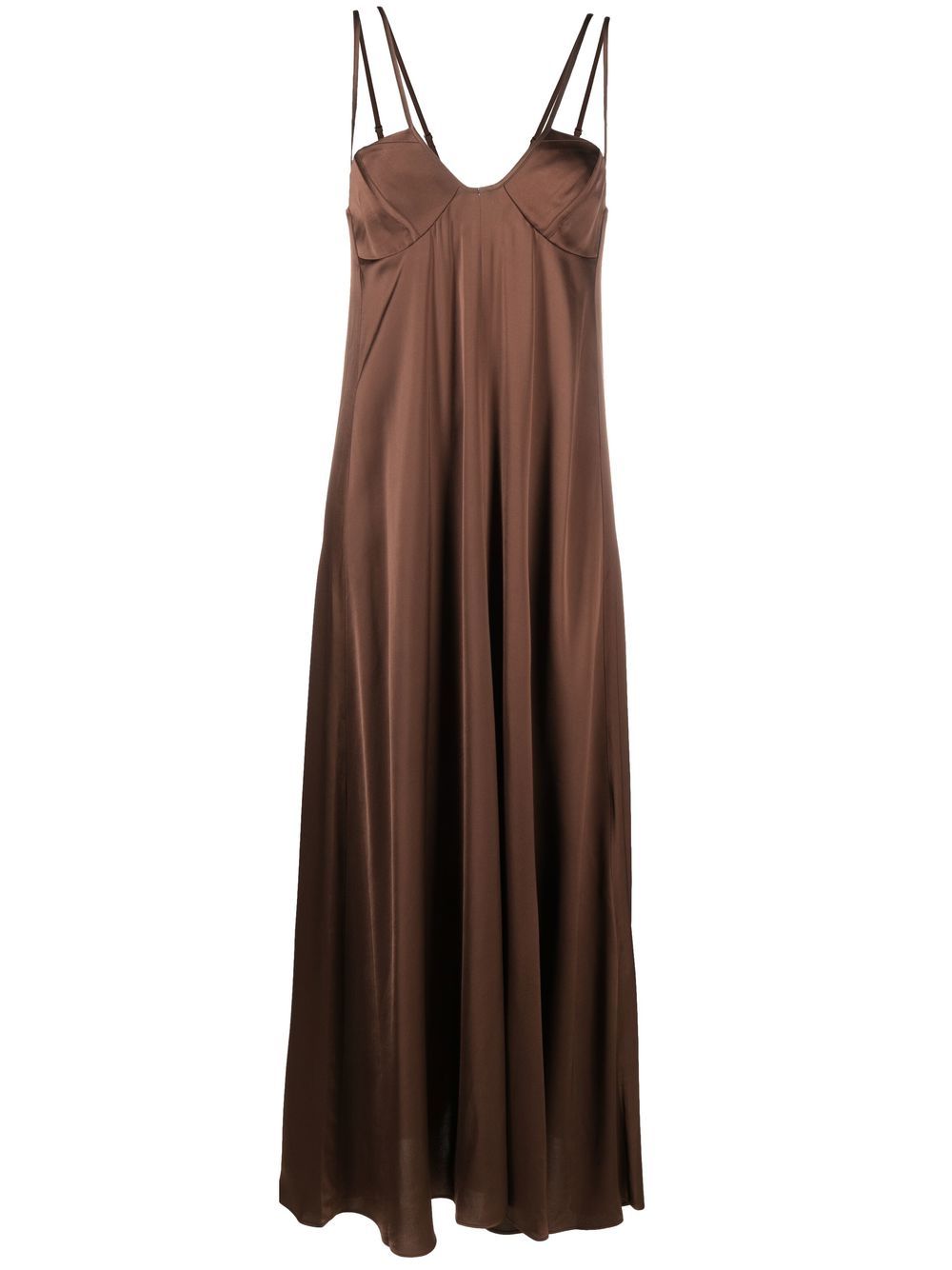Aeron Sophie Strappy Maxi Dress In Brown
