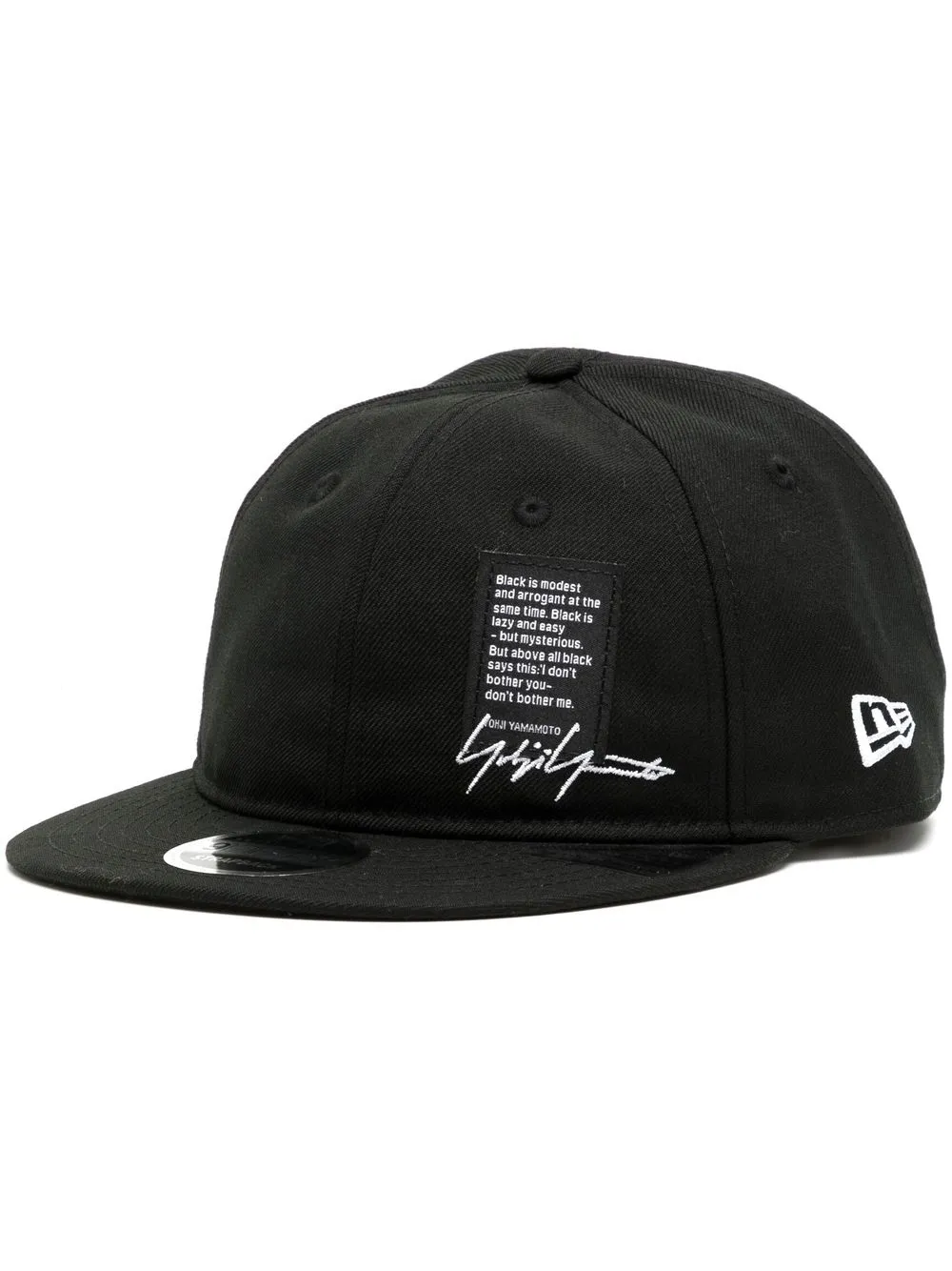 

Yohji Yamamoto x New Era logo-label cap - Black