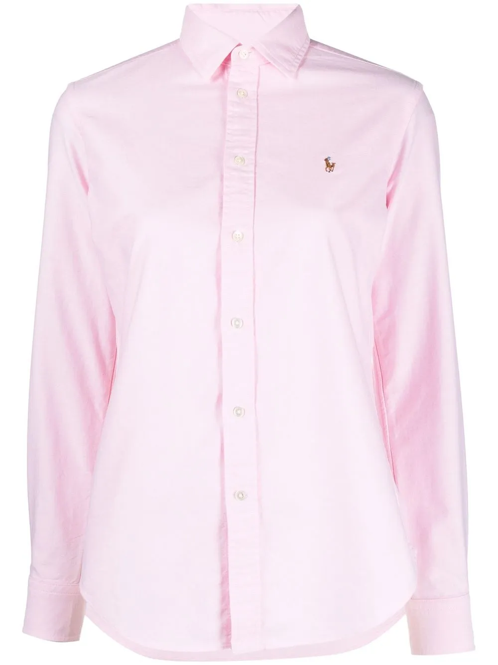 Polo Ralph Lauren Polo Pony Motif Cotton Shirt In Pink