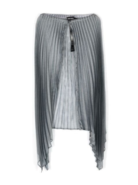 Giorgio Armani - fully-pleated button cape