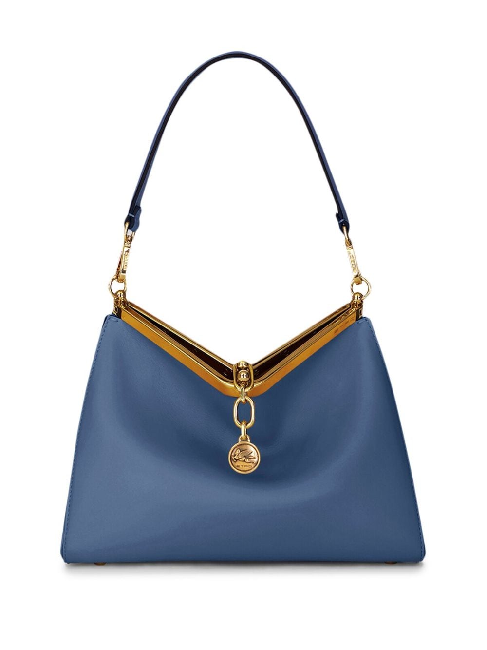 Etro Metal-frame Shoulder Bag In Blue