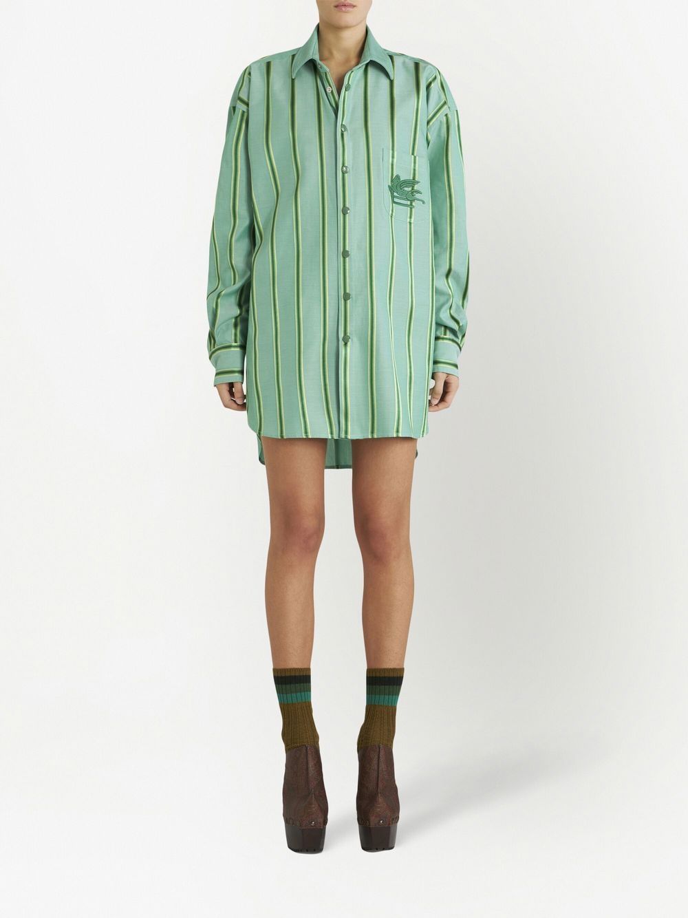 GANNI striped shirt dress Women