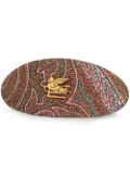 ETRO paisley-print silk hair clip - Brown