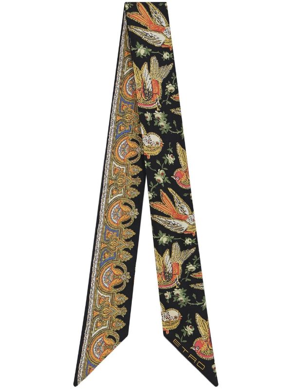 ETRO Paisley Print Silk Scarf - Farfetch