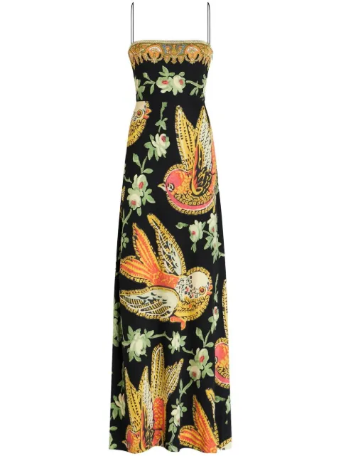 ETRO Maxikleid mit Blumen-Print