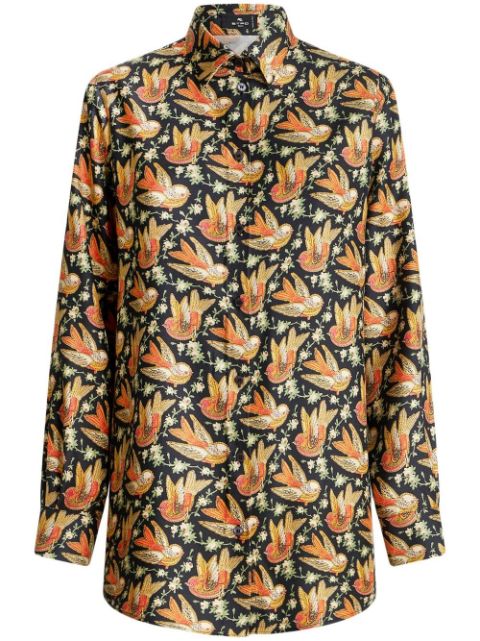 ETRO graphic-print button-up shirt Women