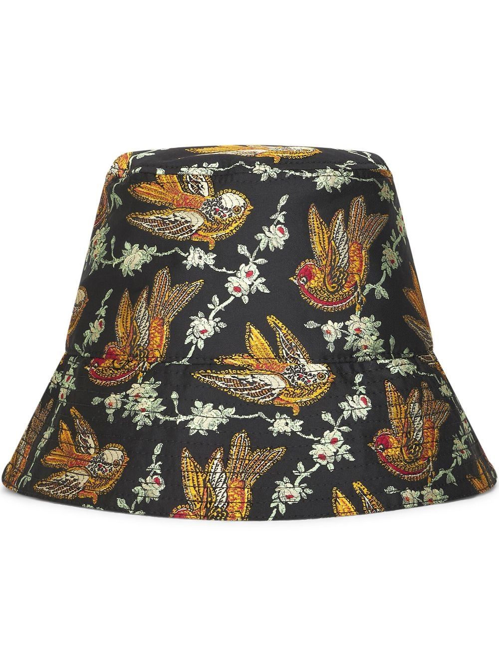 Etro Denim Jacquard Bucket Hat in Navy Blue