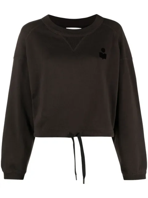 MARANT ÉTOILE Margo flocked-logo sweatshirt