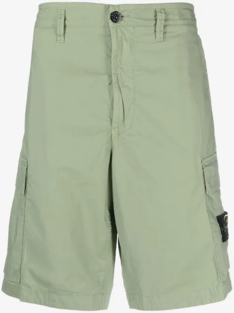 Stone Island side logo-patch bermuda shorts