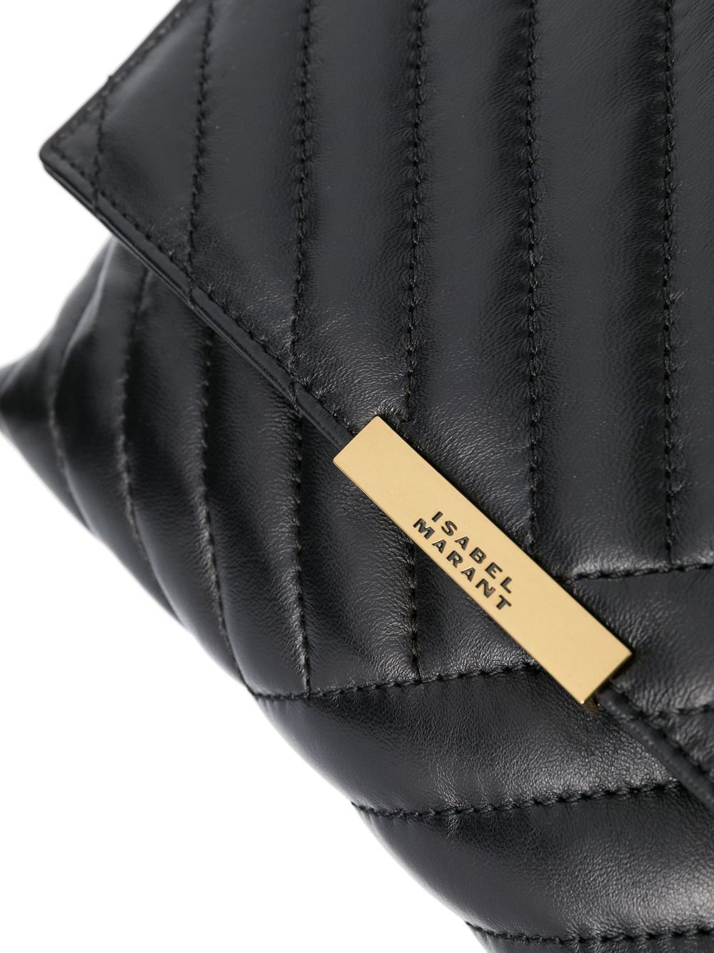 Isabel Marant Quilted Leather Shoulder Bag In Schwarz | ModeSens