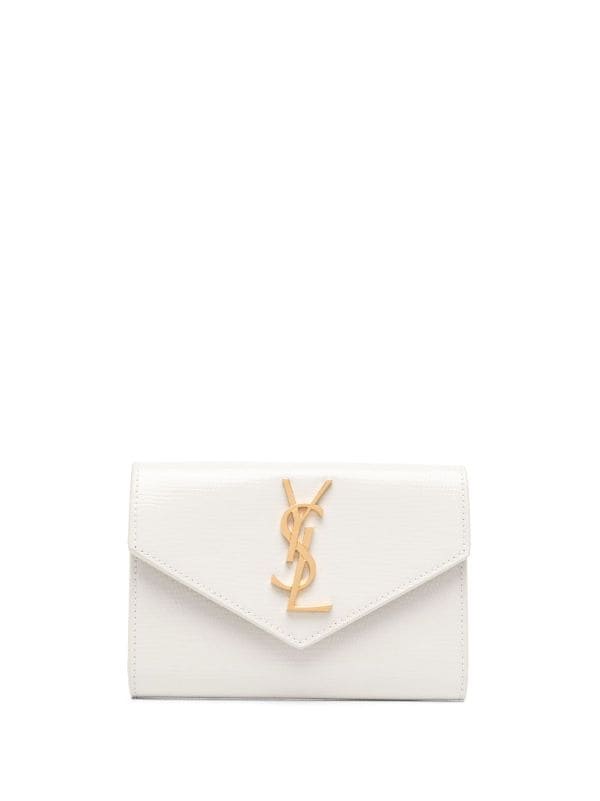 Saint Laurent Monogram Logo Plaque Wallet - Farfetch