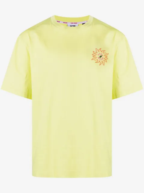 GCDS logo-print detail T-shirt