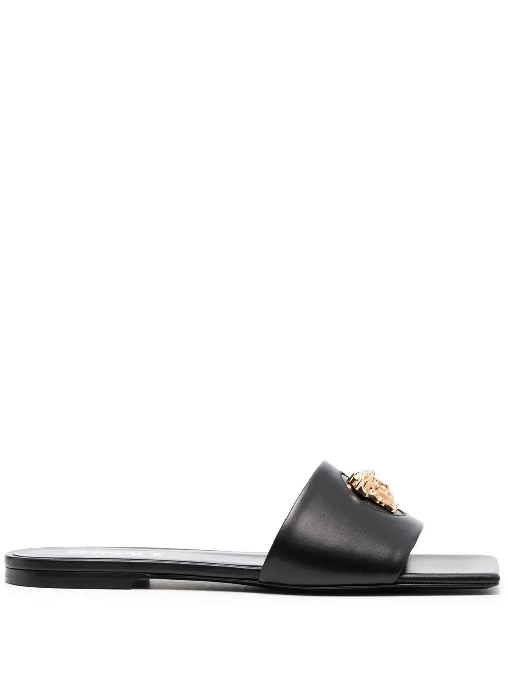 

Versace Medusa plaque open-toe mules - Black