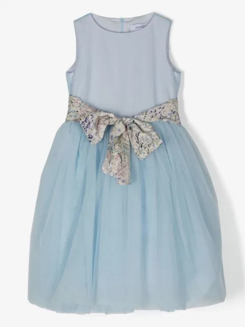 Simonetta bow-detail tulle dress