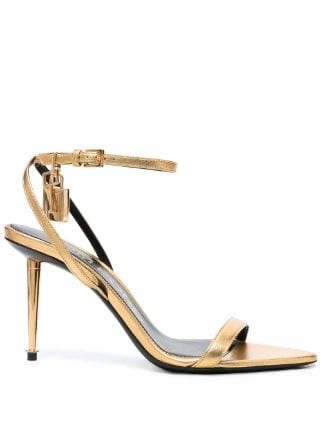 TOM FORD Padlock Leather Sandals - Farfetch