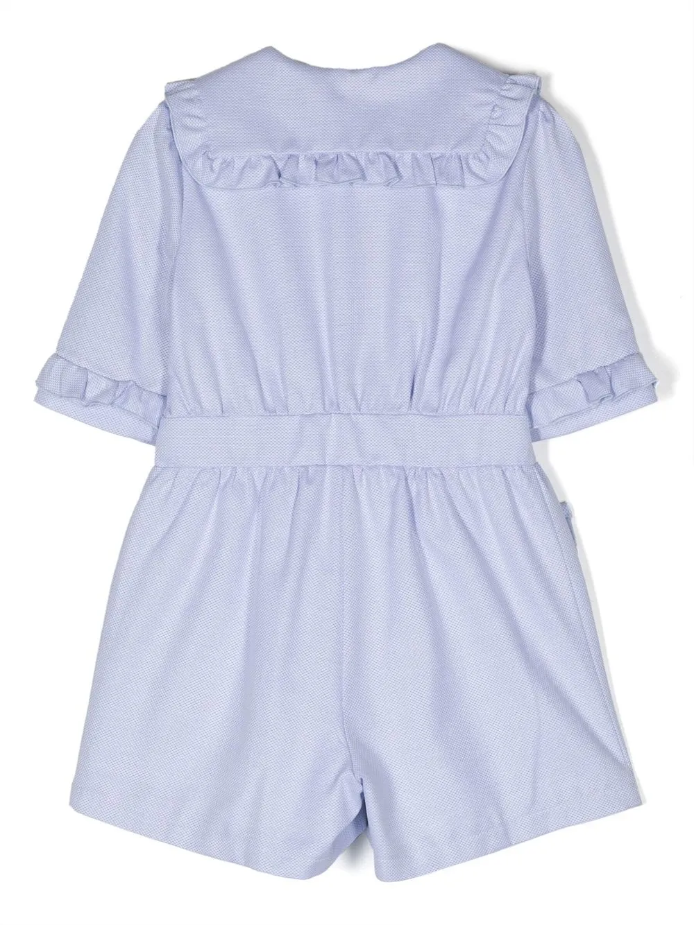 Simonetta Playsuit met ruches - Blauw