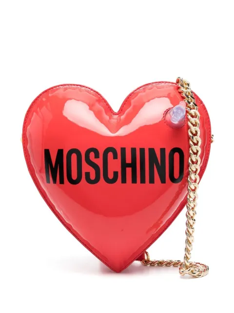 Moschino logo-print inflatable-heart bag