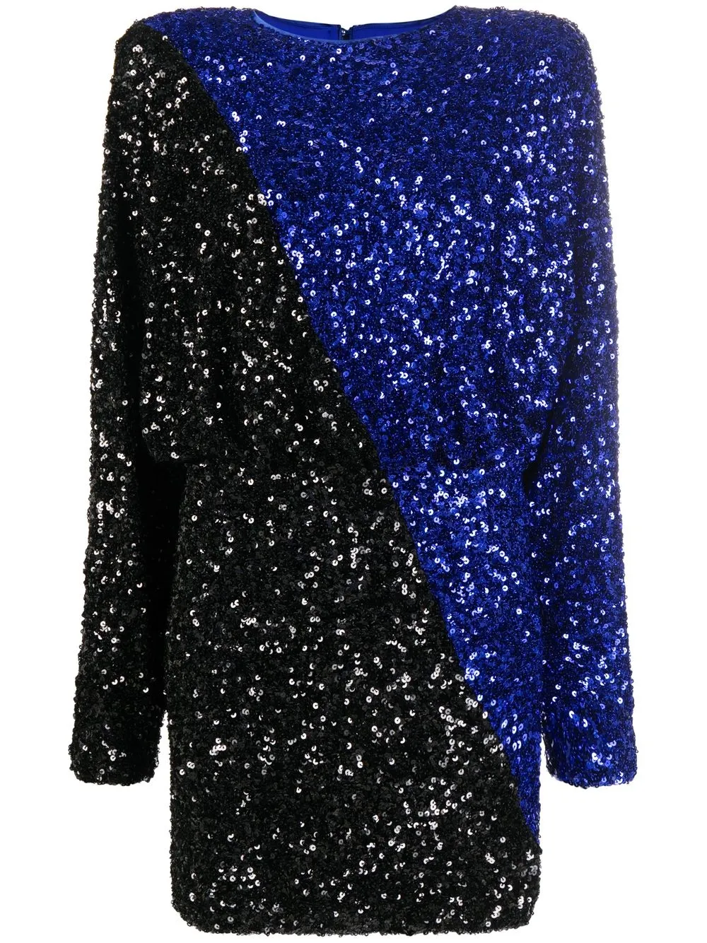 

ROTATE two-tone sequin minidress - Blue