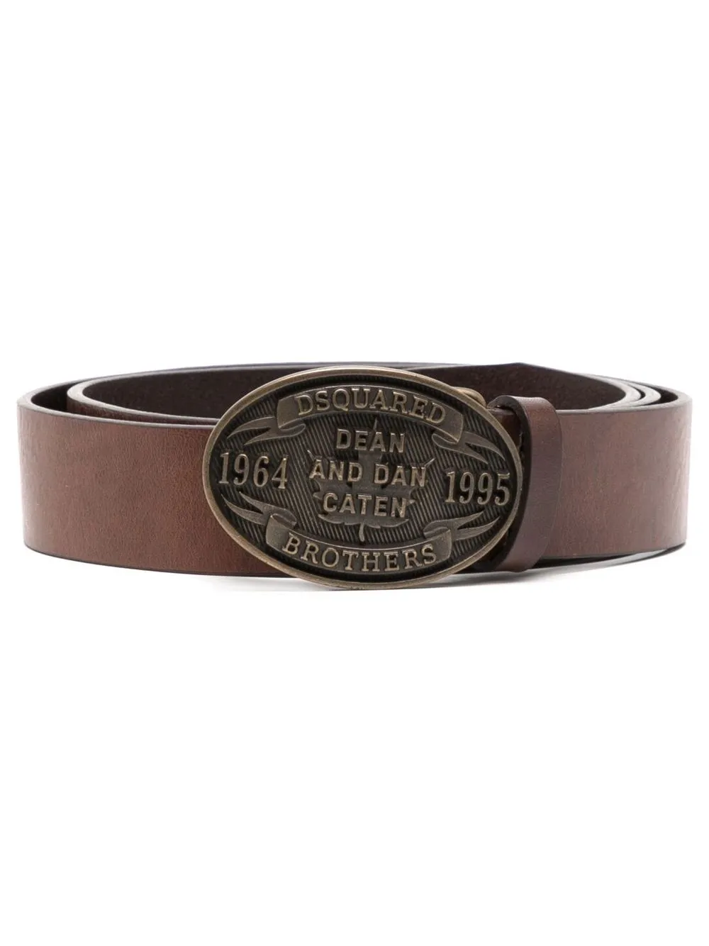 

Dsquared2 oval logo-buckle belt - Brown
