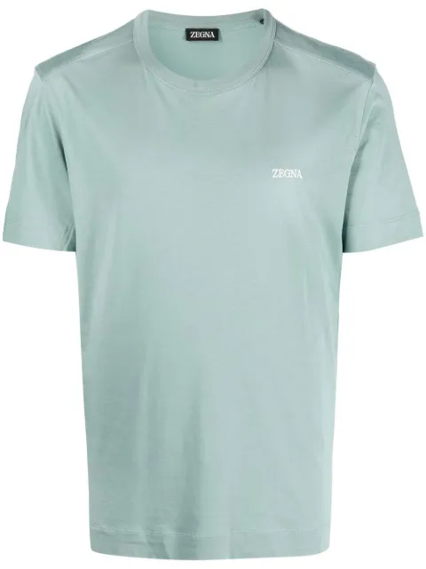 Zegna t-shirt à logo brodé