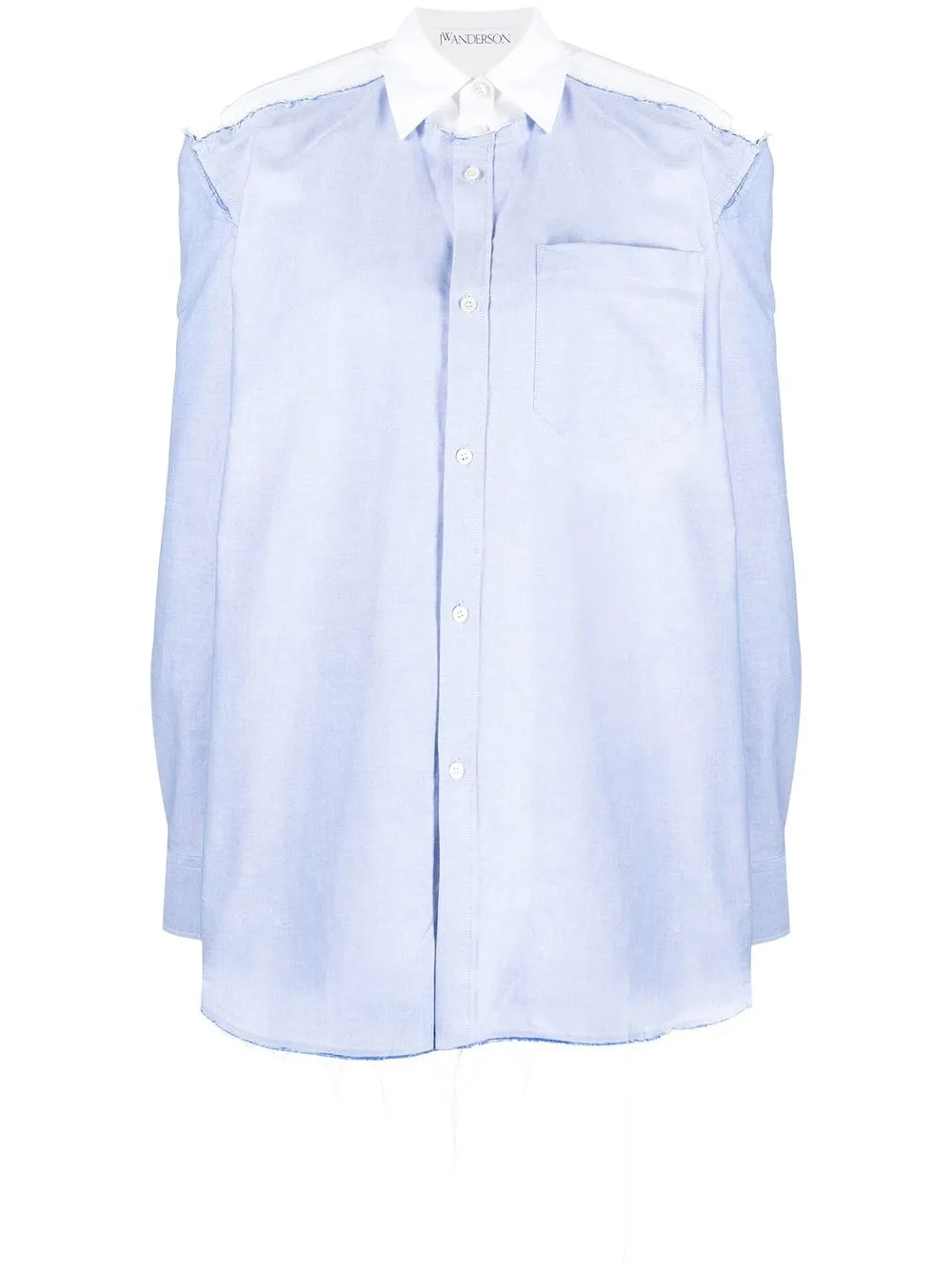 

JW Anderson multi-panel long-sleeve shirt - Blue