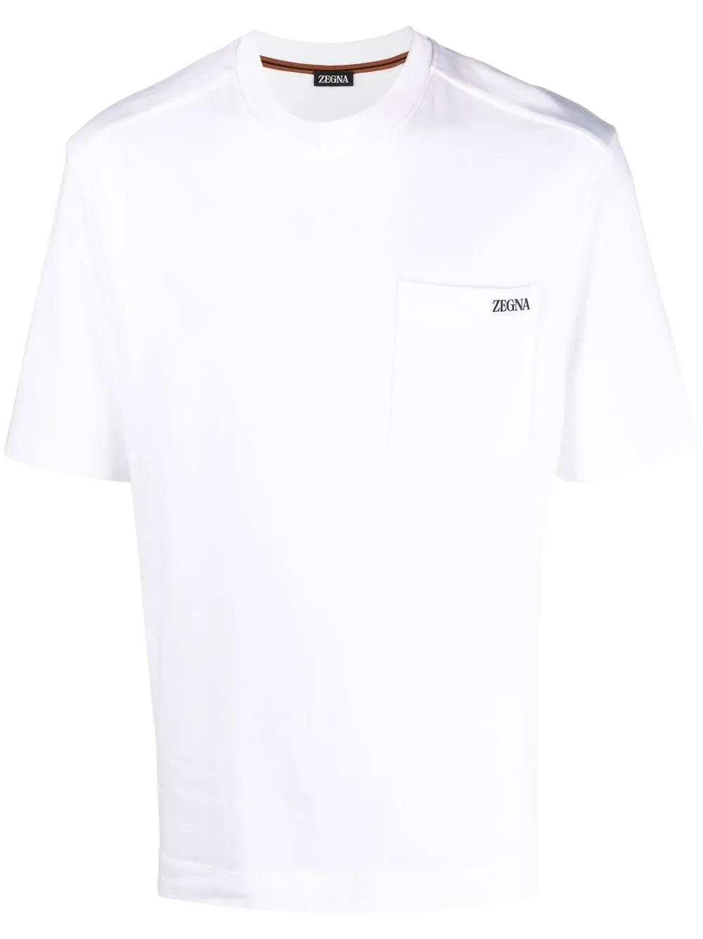 

Zegna playera manga corta con logo estampado - Blanco