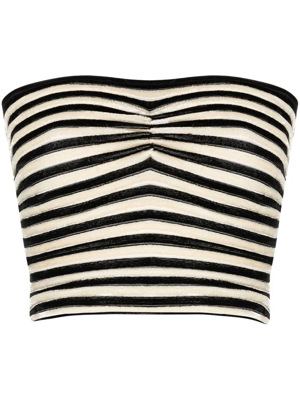 

Forte Forte striped bandeau top - Neutrals