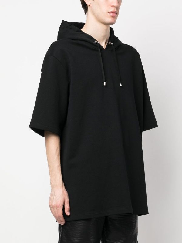 Balmain short hotsell sleeve hoodie