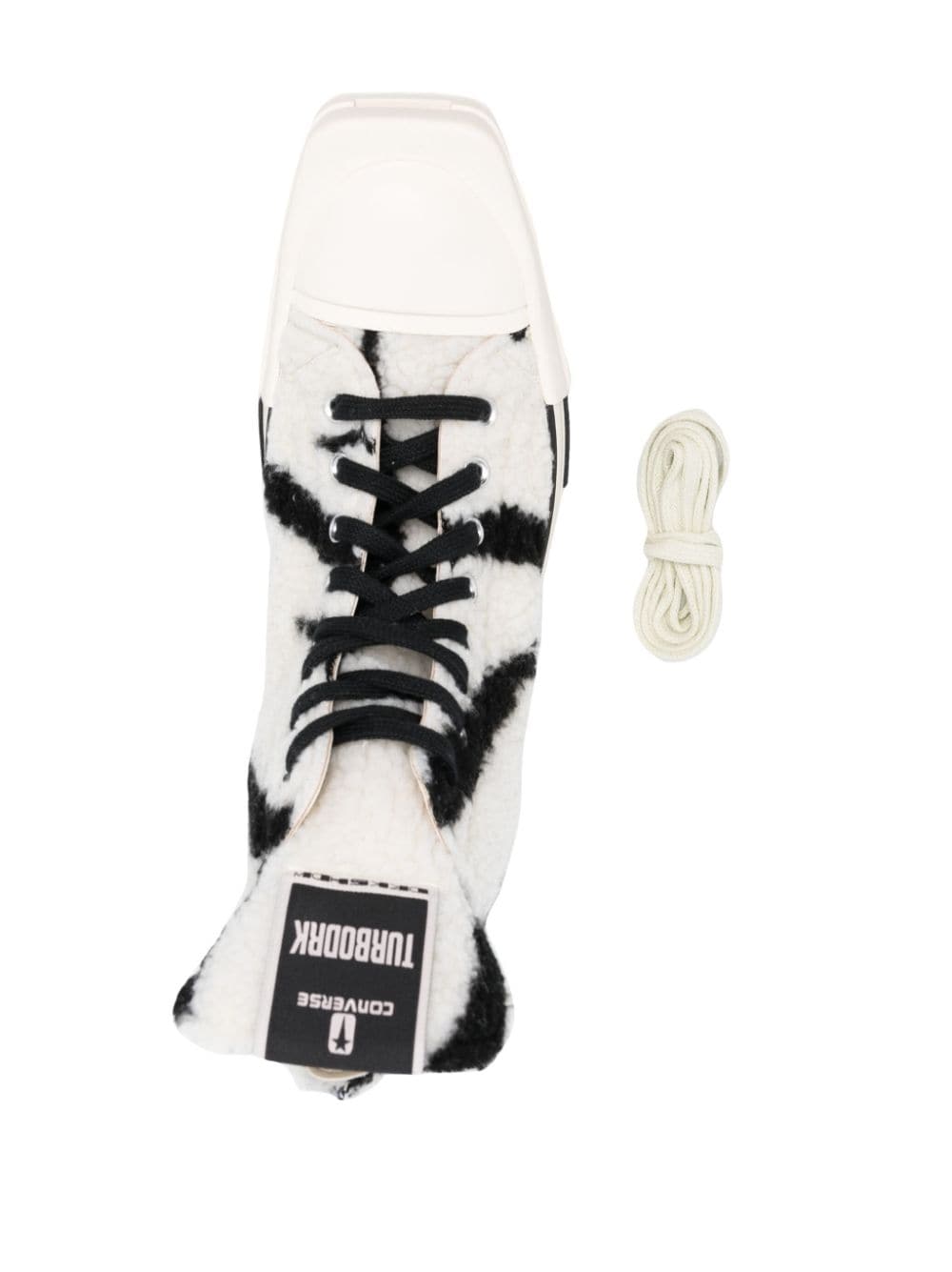Shop Converse X Drkshdw Turbodrk Square-toe Sneakers In White