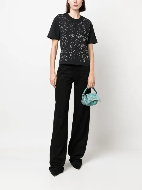 Rabanne スタッズ Tシャツ | ブラック | FARFETCH JP