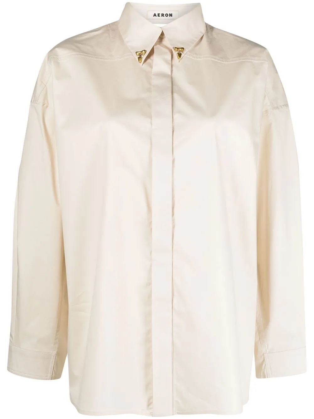 

AERON open-back buttoned shirt - Neutrals