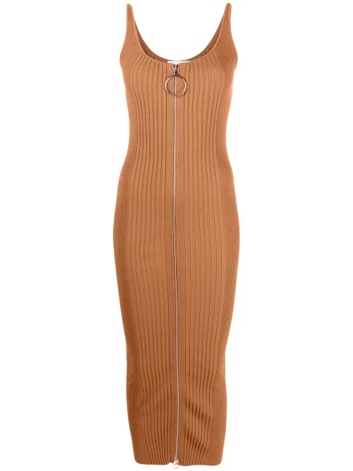 Robe en maille à design sans manches - Rabanne - Modalova