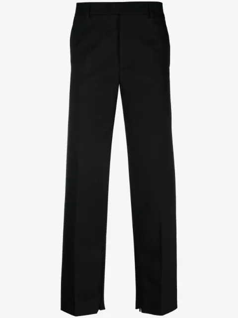 Off-White Calça de alfaiataria com logo bordado